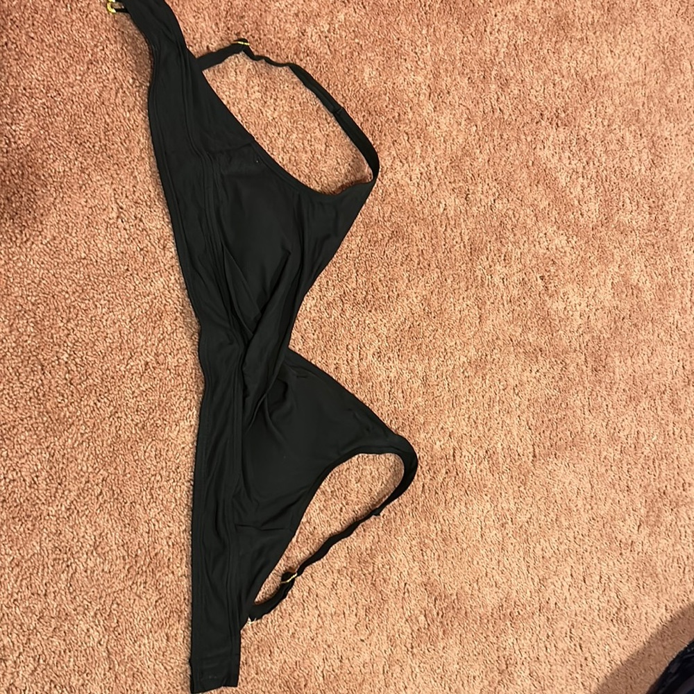 black bathing suit top liz claiborne medium